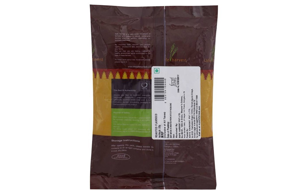 Safe Harvest Roasted Flaxseed    Pack  200 grams